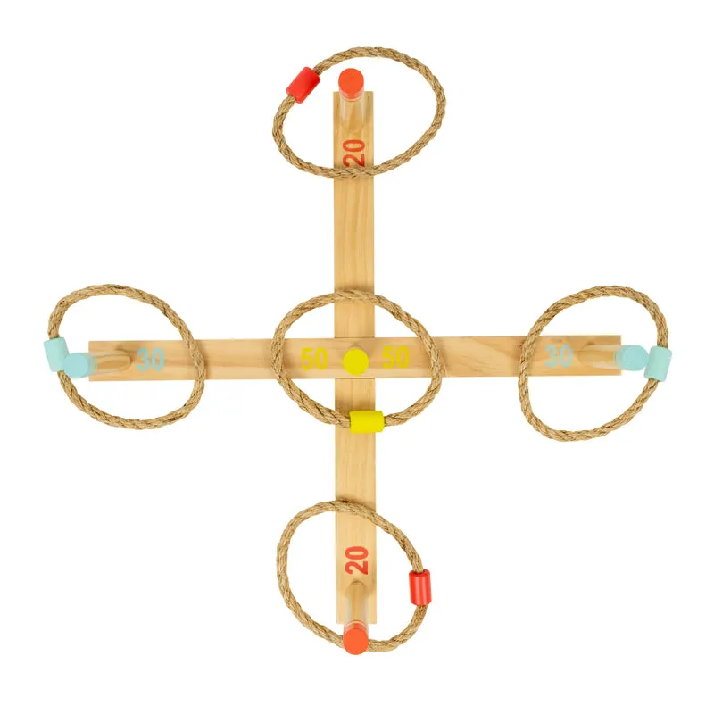 Jeu de lancer anneaux en bois FSC® dès 3 ans