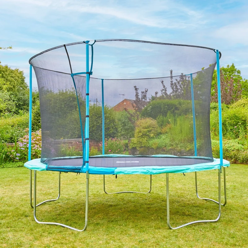 Trampoline enfant rond D360 cm avec ouverture igloo