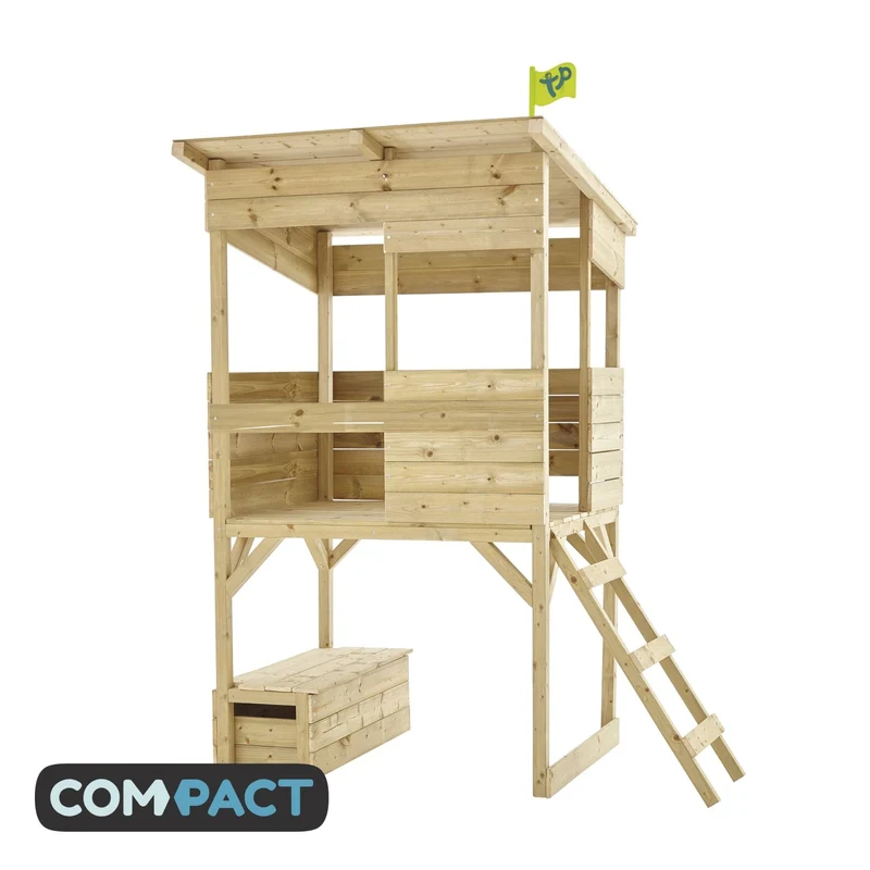 Cabane enfant sur pilotis avec coffre de rangement - bois FSC® - CIMES