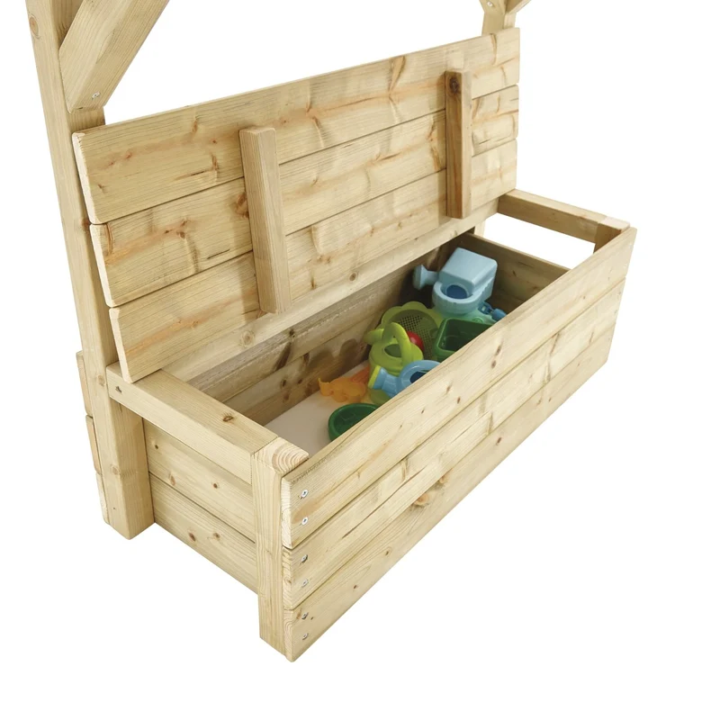 Cabane enfant sur pilotis avec coffre de rangement - bois FSC® - CIMES