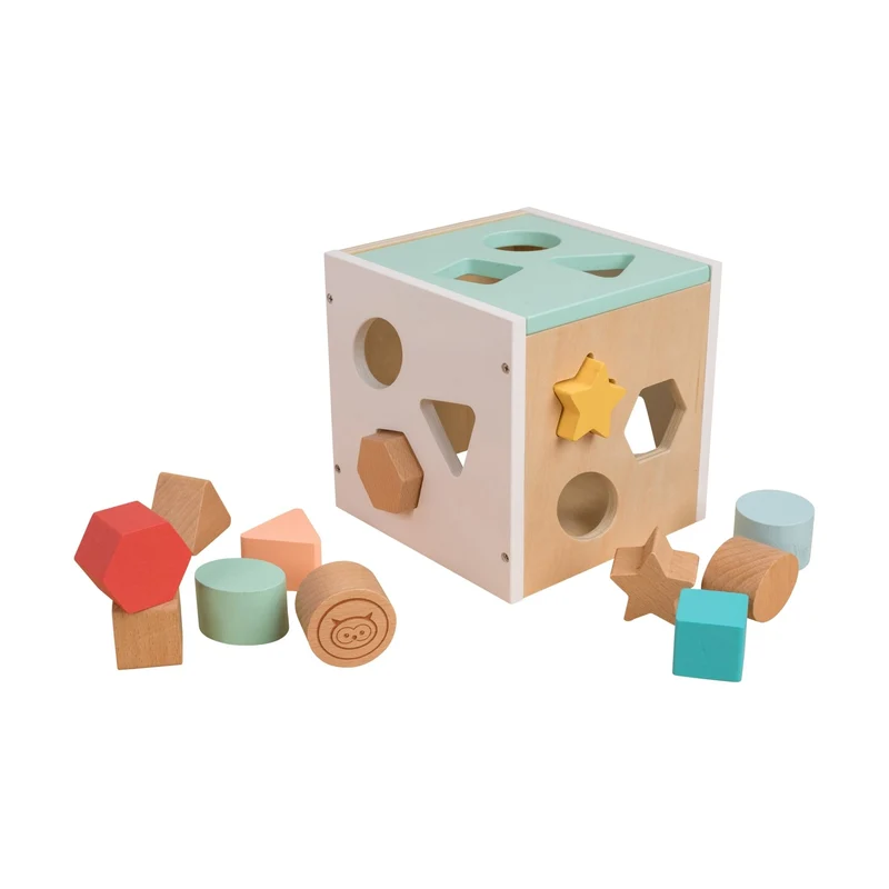 Cube d'activités en bois FSC® pour enfant dès 1 an