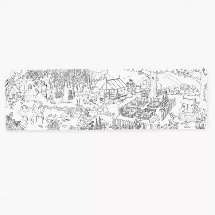 Moulin roty - Le jardin du moulin - Coloriage géant Le jardinier -3 ans +