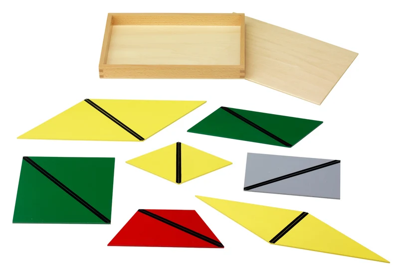 Montessori Konstruktive Dreiecke – 5-tlg. Geometrie-Sets