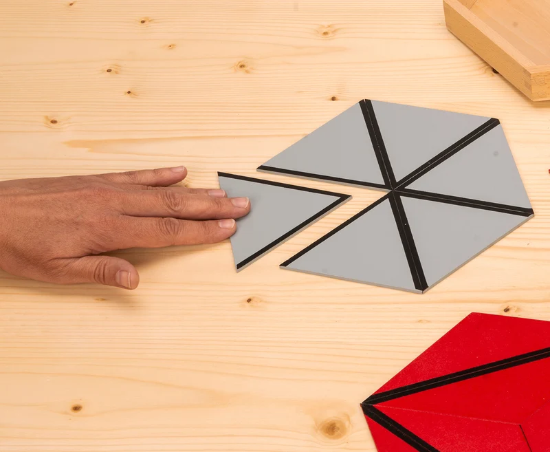 Montessori Konstruktive Dreiecke – 5-tlg. Geometrie-Sets