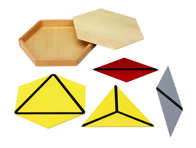 Montessori Konstruktive Dreiecke – 5-tlg. Geometrie-Sets