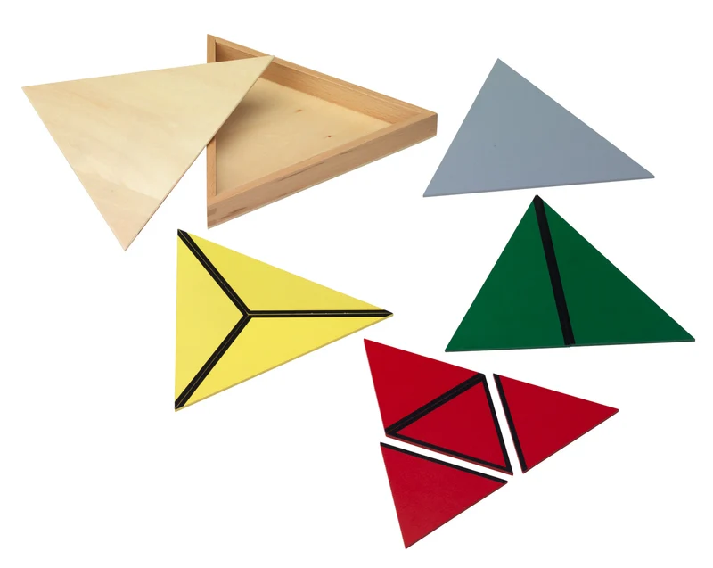 Montessori Konstruktive Dreiecke – 5-tlg. Geometrie-Sets