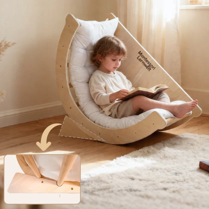 Montessori Kletterbogen 6-in-1 – Krabbeltunnel & Sensoriktisch