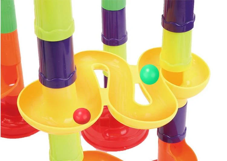 Kugelbahn-Bausteine Set aus ABS-Kunststoff für Kinder