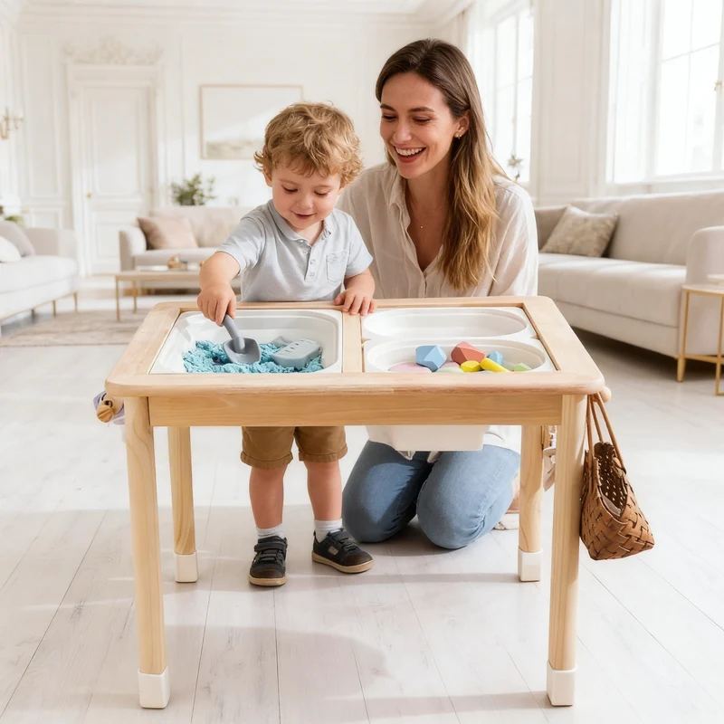 Montessori Sensory Table – 2-fach höhenverstellbarer Aktivitätstisch