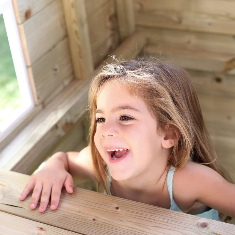 Cabane enfant avec étage - bois FSC® - LOFT