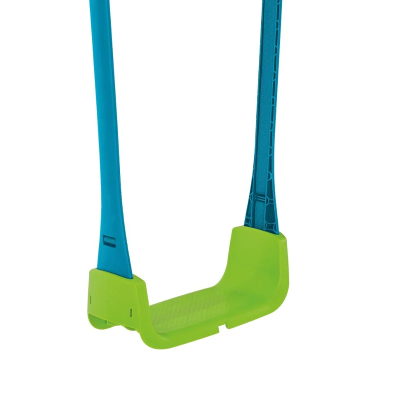 Balançoire siège bébé évolutif de 6 mois à 8 ans - H190-250cm - bleu et vert - QUADPOD