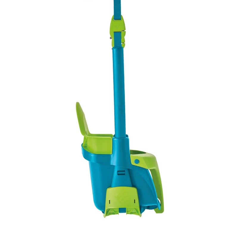 Balançoire siège bébé évolutif de 6 mois à 8 ans - H190-250cm - bleu et vert - QUADPOD