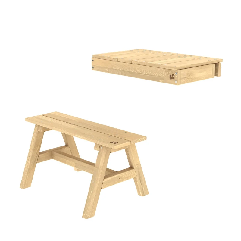 Étagère et Banc en bois FSC® pour cabane