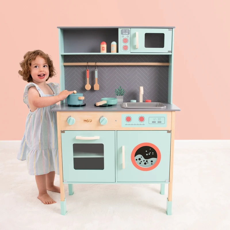 Cuisine pour enfant en bois FSC® - L69 x H106 cm