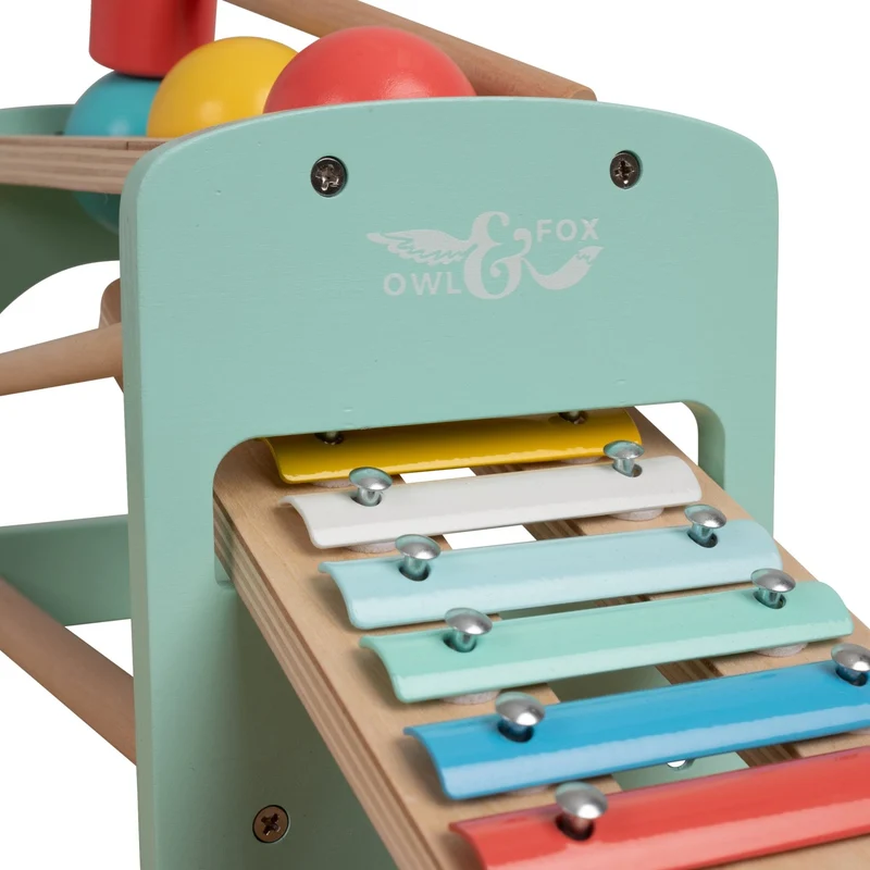 Banc xylophone en bois FSC® pour enfant dès 1 an