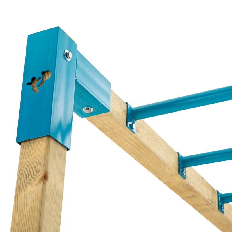 AIre de jeux pont de singe, 2 balançoires et toboggan - bois FSC® - TAMARIN SKYWOOD