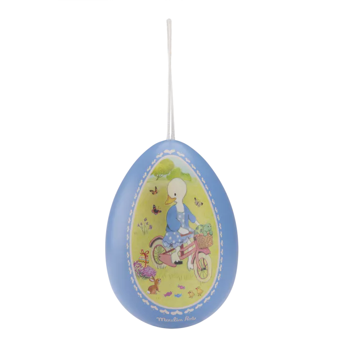 Moulin roty - La Grande Famille - Petit œuf métal bleu - naissance+