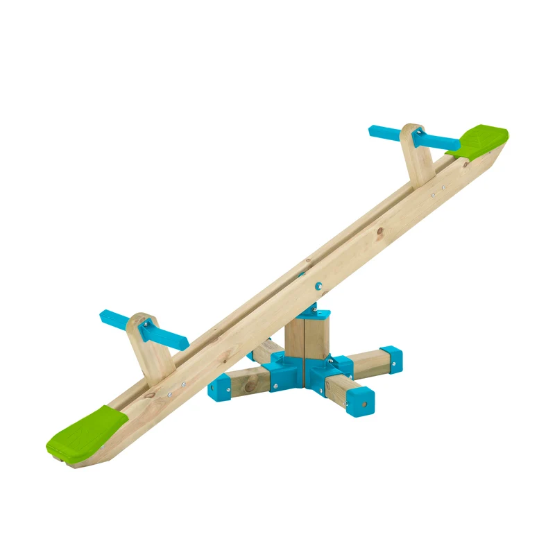 Trébuchet pour enfant balançoire à bascule rotatif 360° - bois FSC®