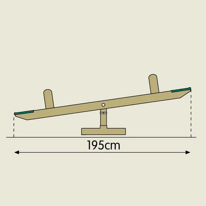 Trébuchet pour enfant balançoire à bascule rotatif 360° - bois FSC®