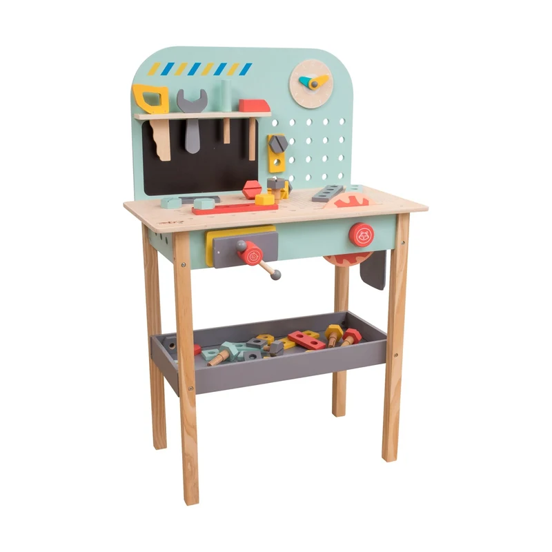 Établi de bricolage en bois FSC® pour enfant dès 3 ans