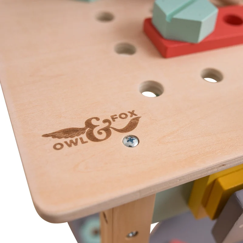 Établi de bricolage en bois FSC® pour enfant dès 3 ans