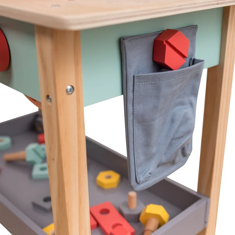 Établi de bricolage en bois FSC® pour enfant dès 3 ans