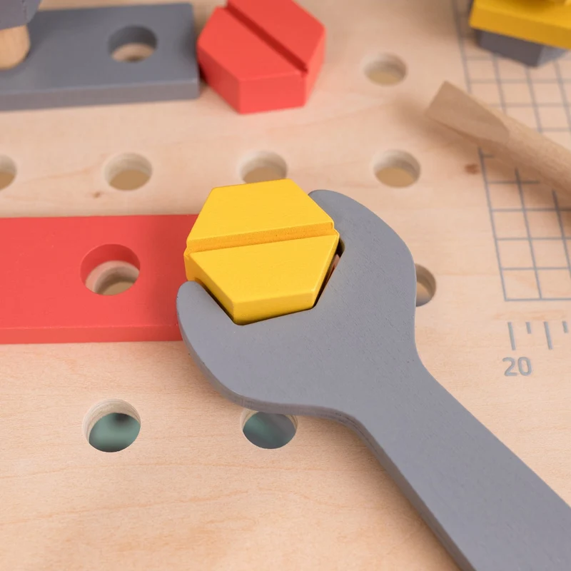 Établi de bricolage en bois FSC® pour enfant dès 3 ans