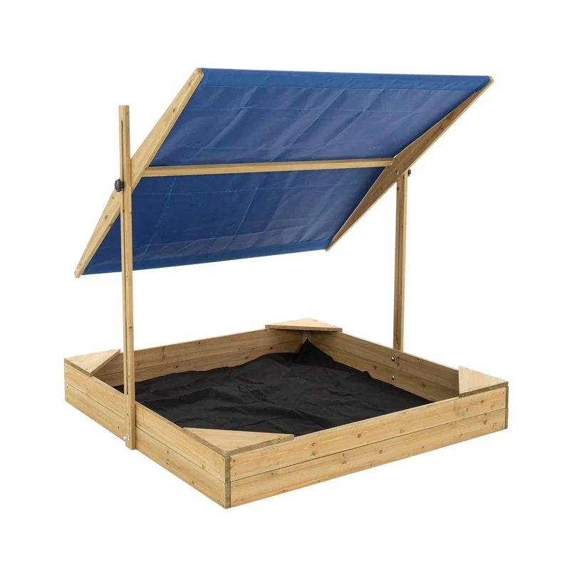 Bac à sable enfant avec auvent bois FSC®