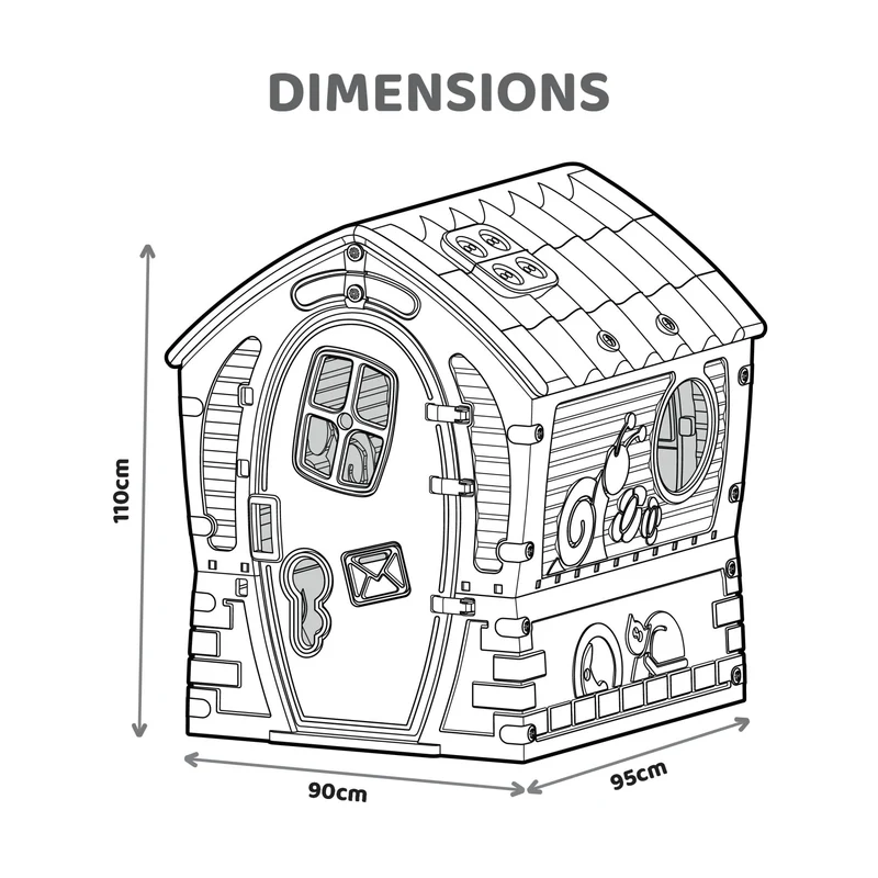 Cabane enfant plastique multicolore DREAM HOUSE TWILIGHT