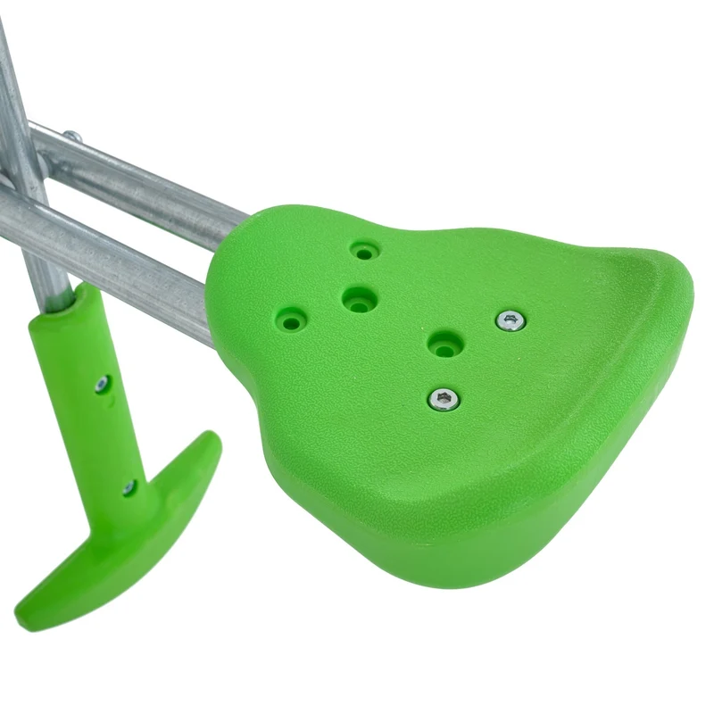 Balançoire vis-à-vis 2 enfants pour portique bois - poutre carrée 9x9 cm - vert