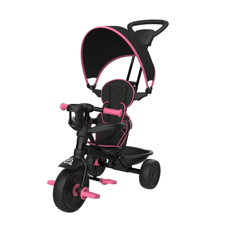 Tricycle enfant évolutif 4 en 1 rose DELUXE dès 1 an
