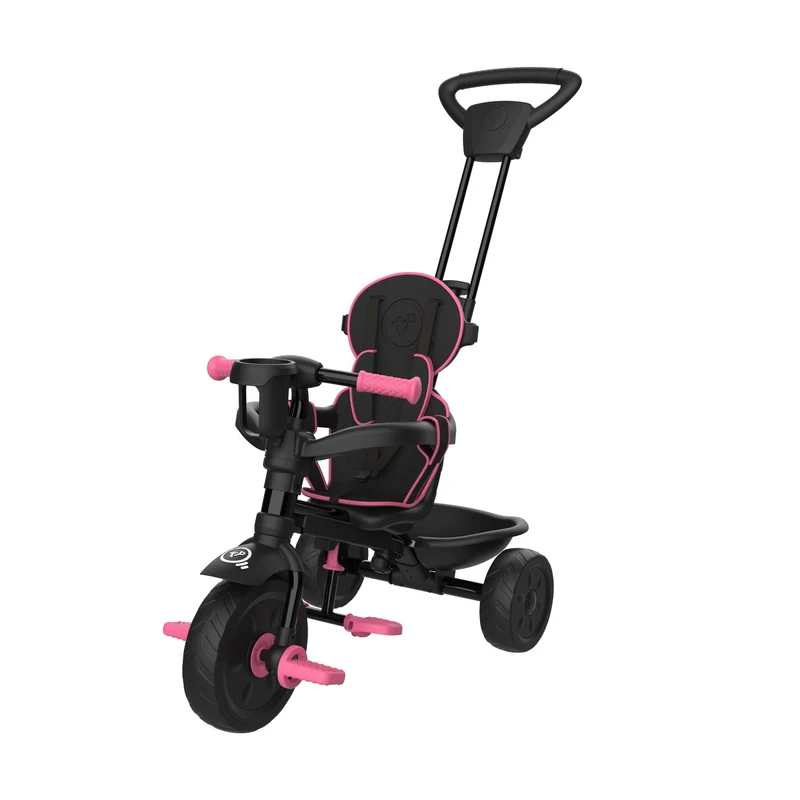 Tricycle enfant évolutif 4 en 1 rose DELUXE dès 1 an