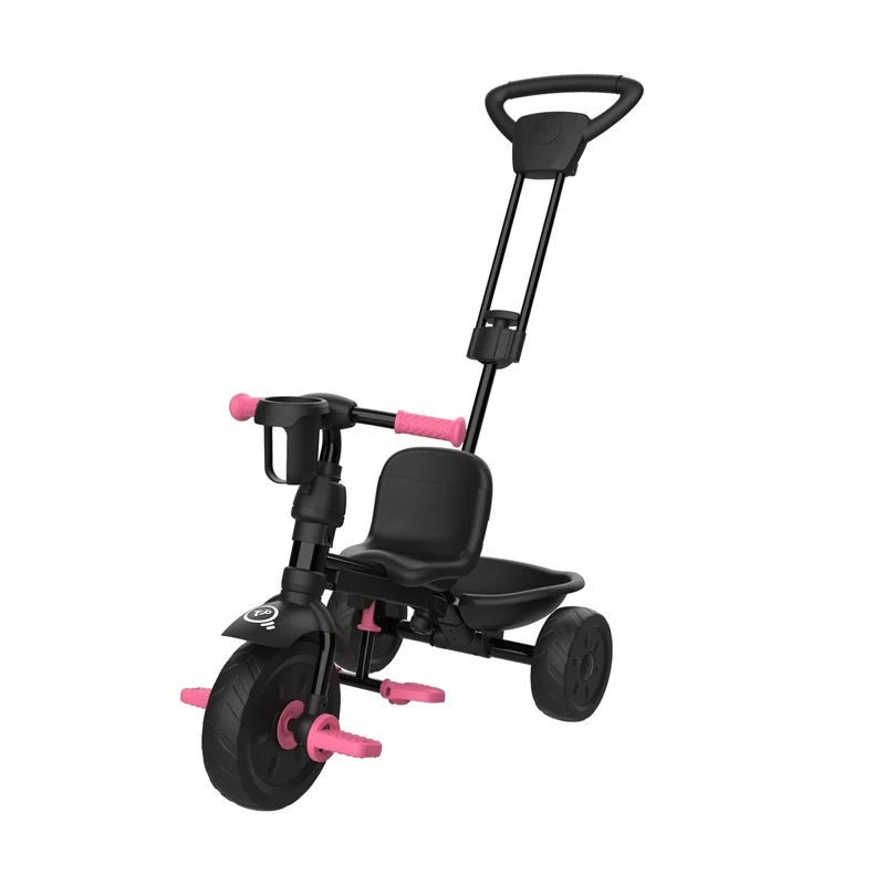 Tricycle enfant évolutif 4 en 1 rose DELUXE dès 1 an