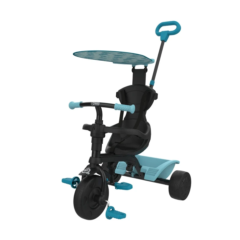Tricycle enfant évolutif 4 en 1 bleu UNICORN dès 1 an