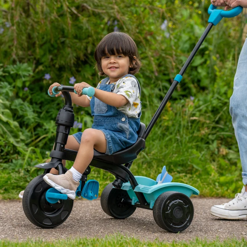 Tricycle enfant évolutif 4 en 1 bleu UNICORN dès 1 an
