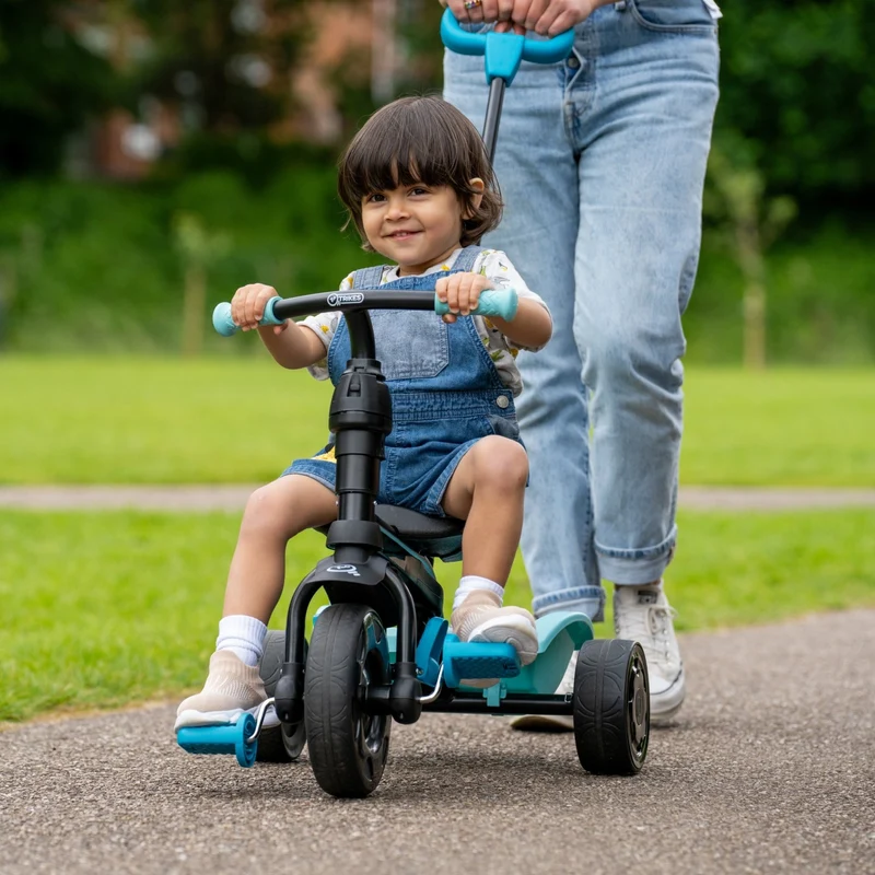 Tricycle enfant évolutif 4 en 1 bleu UNICORN dès 1 an