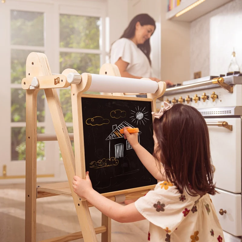 Tableau créatif en bois FSC® pour enfant dès 1 an