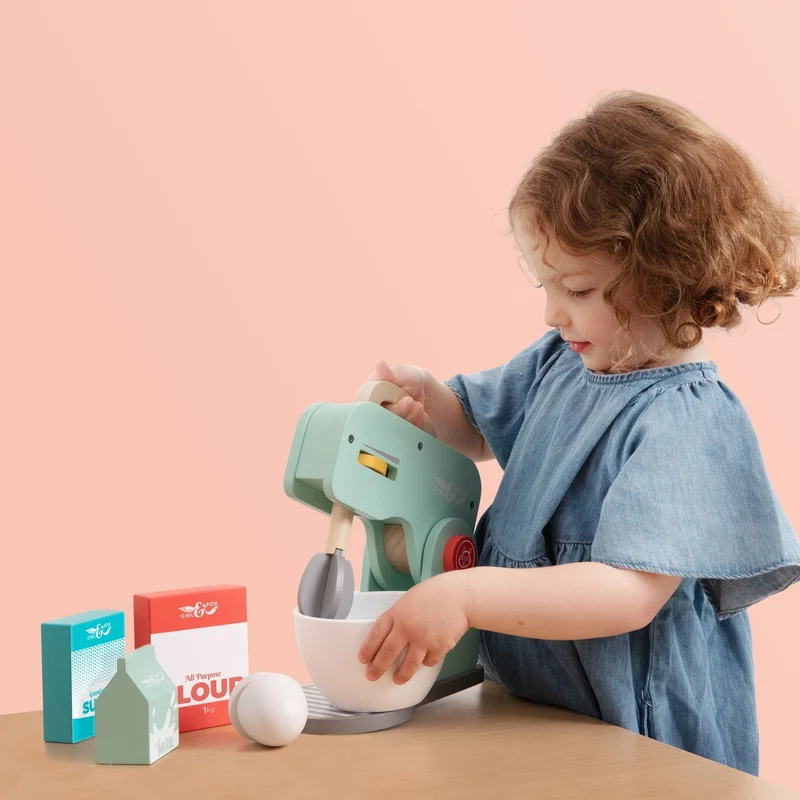 Robot mixeur en bois FSC® pour enfant dès 3 ans