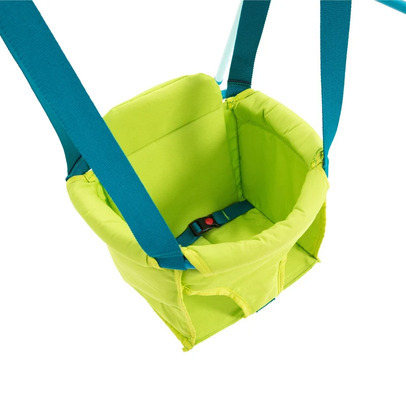 Portique balançoire fauteuil bébé pliant - métal - H129 cm