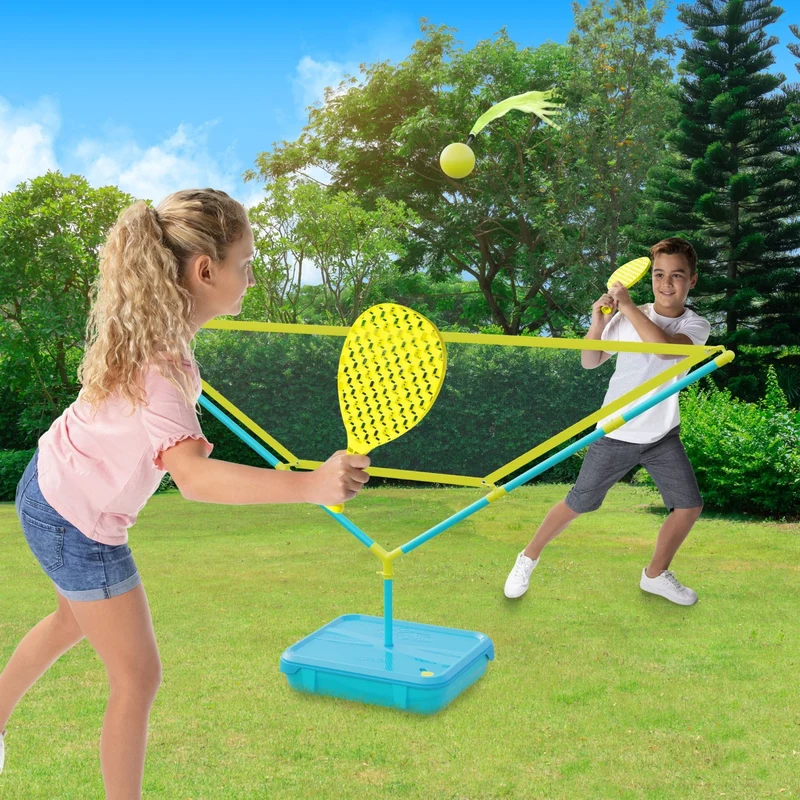 Set de jeux multisports Swingball® 5 en 1 toutes surfaces - speedball tennis, foot, volley, tailball et disque