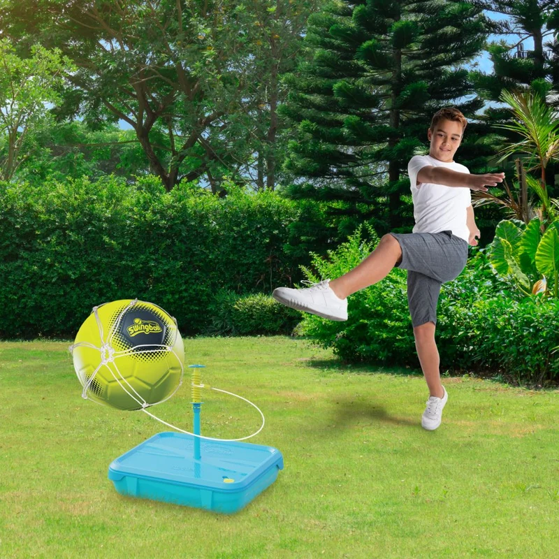 Set de jeux multisports Swingball® 5 en 1 toutes surfaces - speedball tennis, foot, volley, tailball et disque