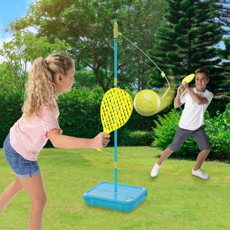 Set de jeux multisports Swingball® 5 en 1 toutes surfaces - speedball tennis, foot, volley, tailball et disque