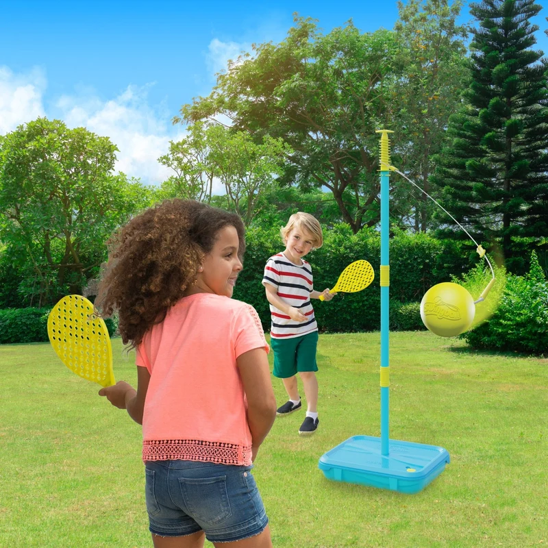 Set de jeux premier âge Swingball® 3 en 1 toutes surfaces - speedball tennis, foot et basketball