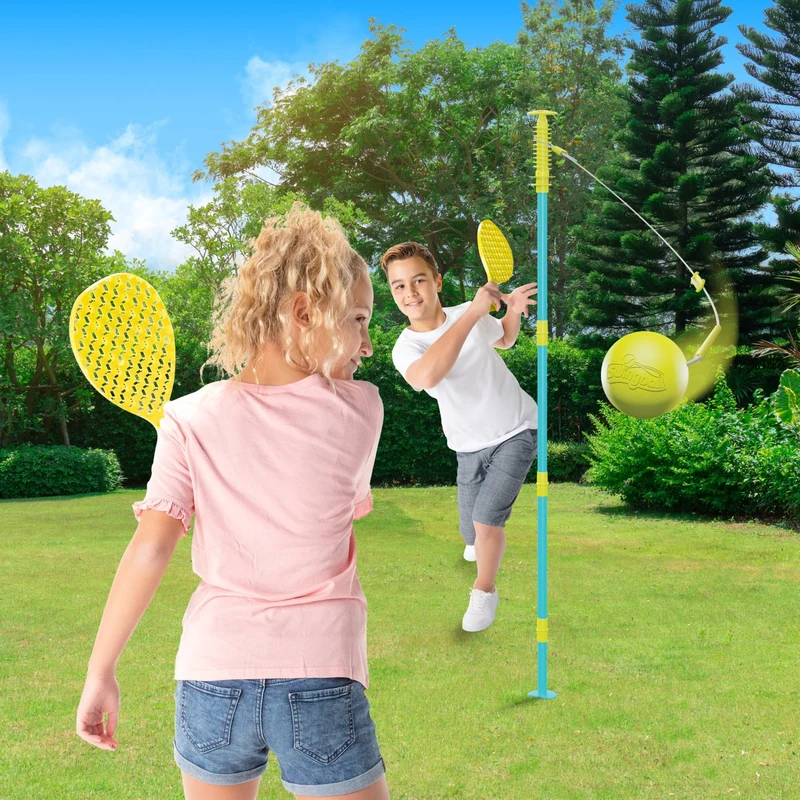 Set de jeux multisports Swingball® 2 en 1 toutes surfaces - speedball tennis et foot