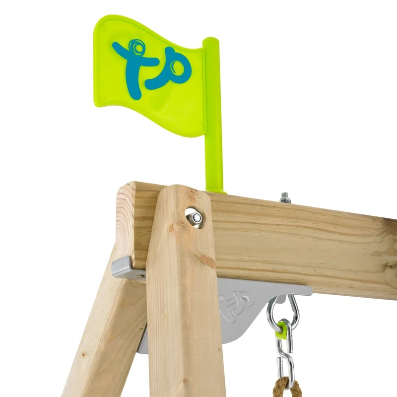 Portique balançoire évolutif avec fauteuil bébé - bois FSC® - H120-200 cm - FOREST ACORN