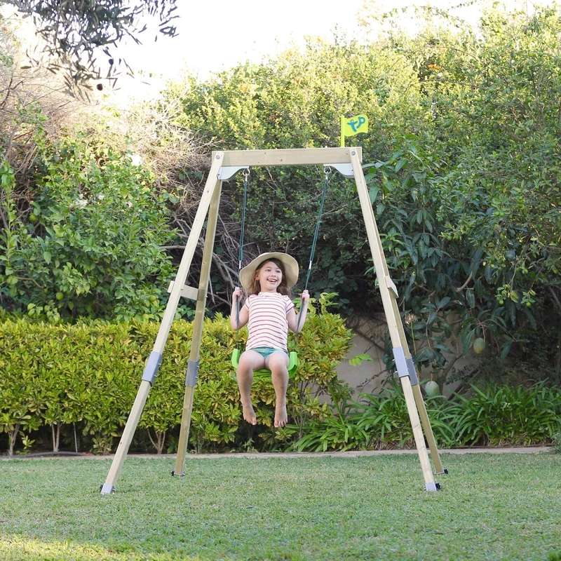 Portique balançoire évolutif avec fauteuil bébé - bois FSC® - H120-200 cm - FOREST ACORN