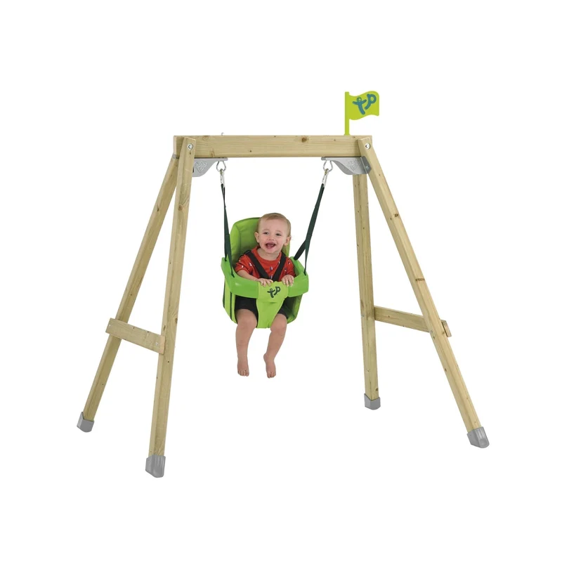Portique balançoire évolutif avec fauteuil bébé - bois FSC® - H120-200 cm - FOREST ACORN