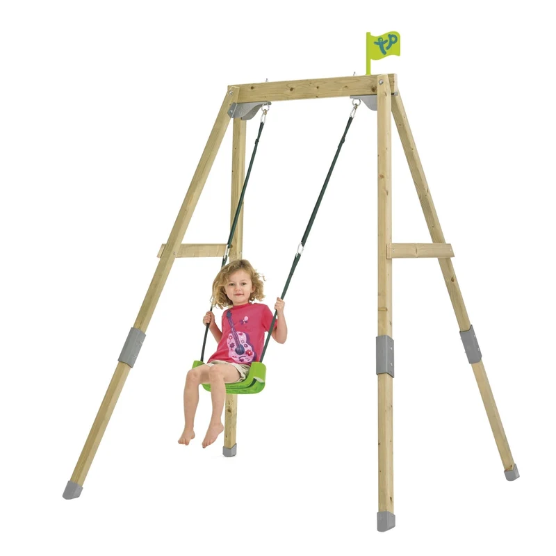 Portique balançoire évolutif avec fauteuil bébé - bois FSC® - H120-200 cm - FOREST ACORN