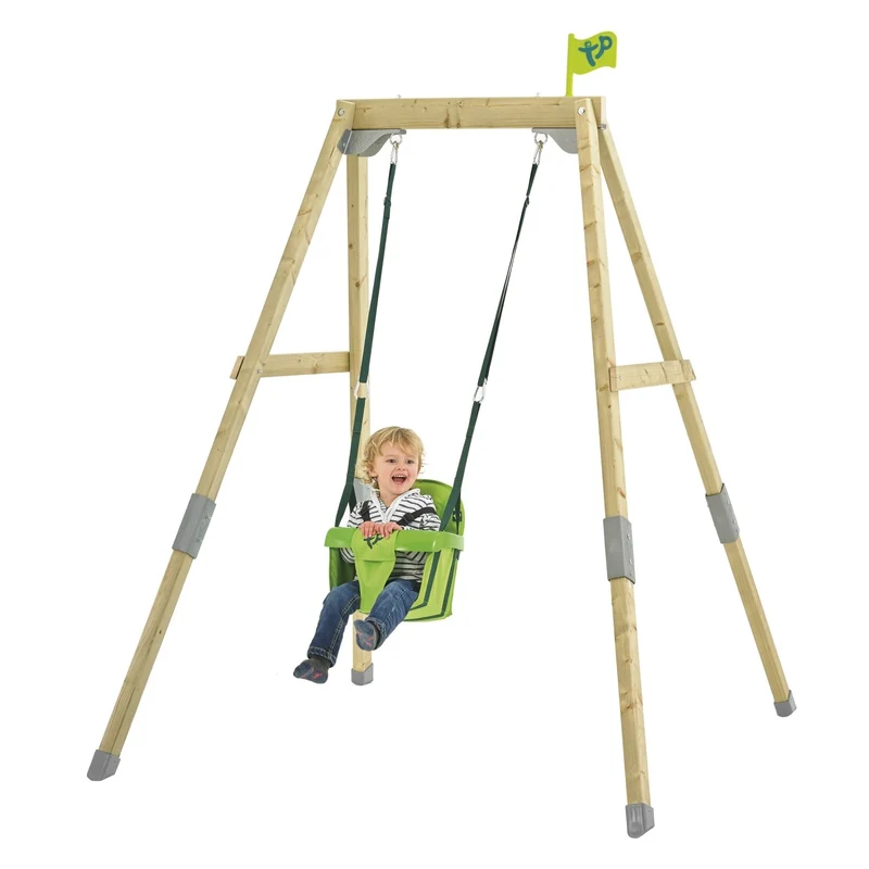Portique balançoire évolutif avec fauteuil bébé - bois FSC® - H120-200 cm - FOREST ACORN