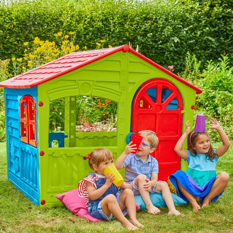 Cabane enfant plastique multicolore HOUSE OF FUN
